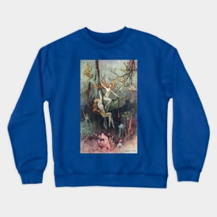 Sea Nymphs Ringing Bells - Warwick Goble Crewneck Sweatshirt